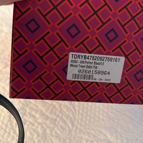 TORY BURCH black, mini travel, ballet, flat shoes - Picture 8 of 8